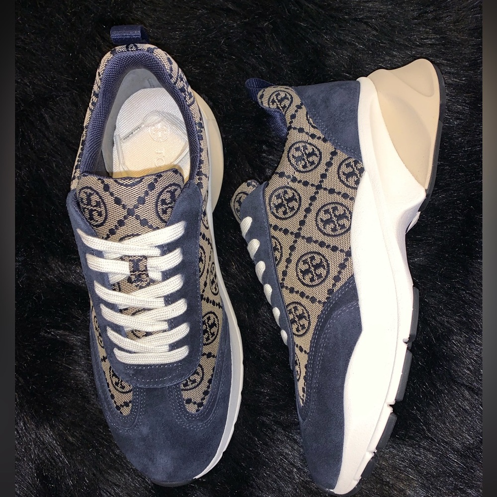 TORY BURCH T MONOGRAM GOOD LUCK TRAINER